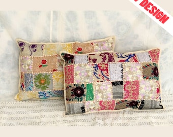 Patchwork Pillow,Patchwork pillow cover, Patchwork pillow shams,Patchwork pillow case standard, Vintage pillow cover,Handmade pillow cover