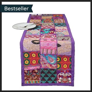 Art deco table runner, Mid century style table runner, Tapestry table runner for craft show, coffee table & coastal (Accepting custom sizes)