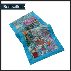 Art deco table runner, Mid century style table runner, Tapestry table runner for craft show, coffee table & coastal (Accepting custom sizes)