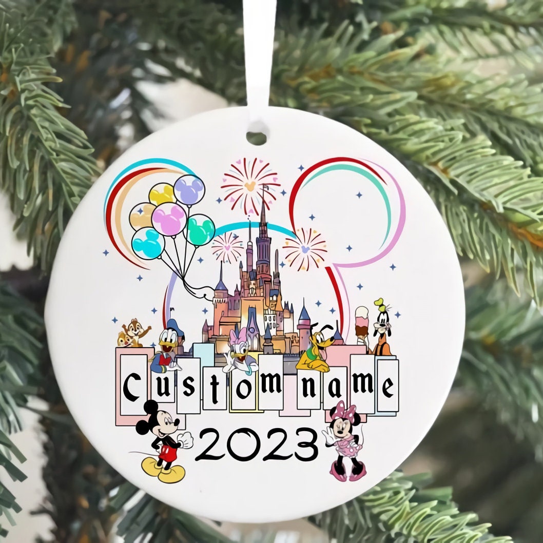 Personalized Disney Ornaments, Disneyland Ornaments, Mickey and Friends Ornaments