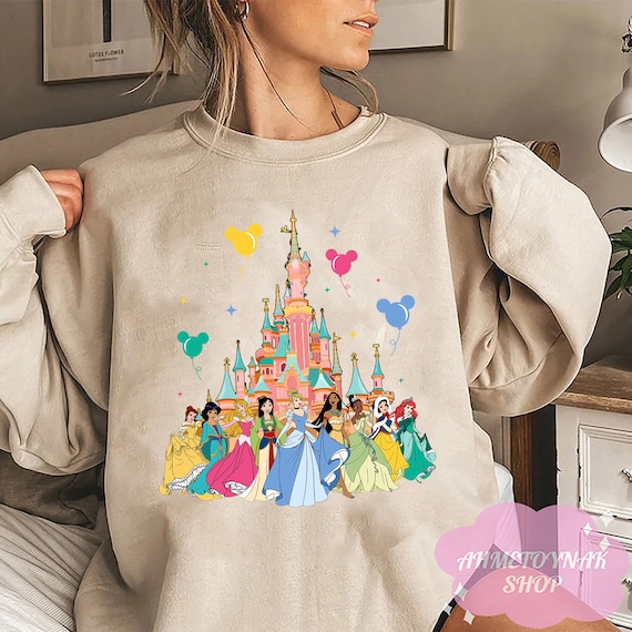 Princess Disneyworld Sweatshirt Disney Princess Sweatshirt - Etsy