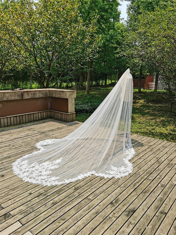 Lace Bridal Veil For Wedding Tulle Wedding Veil Bride Veil Etsy