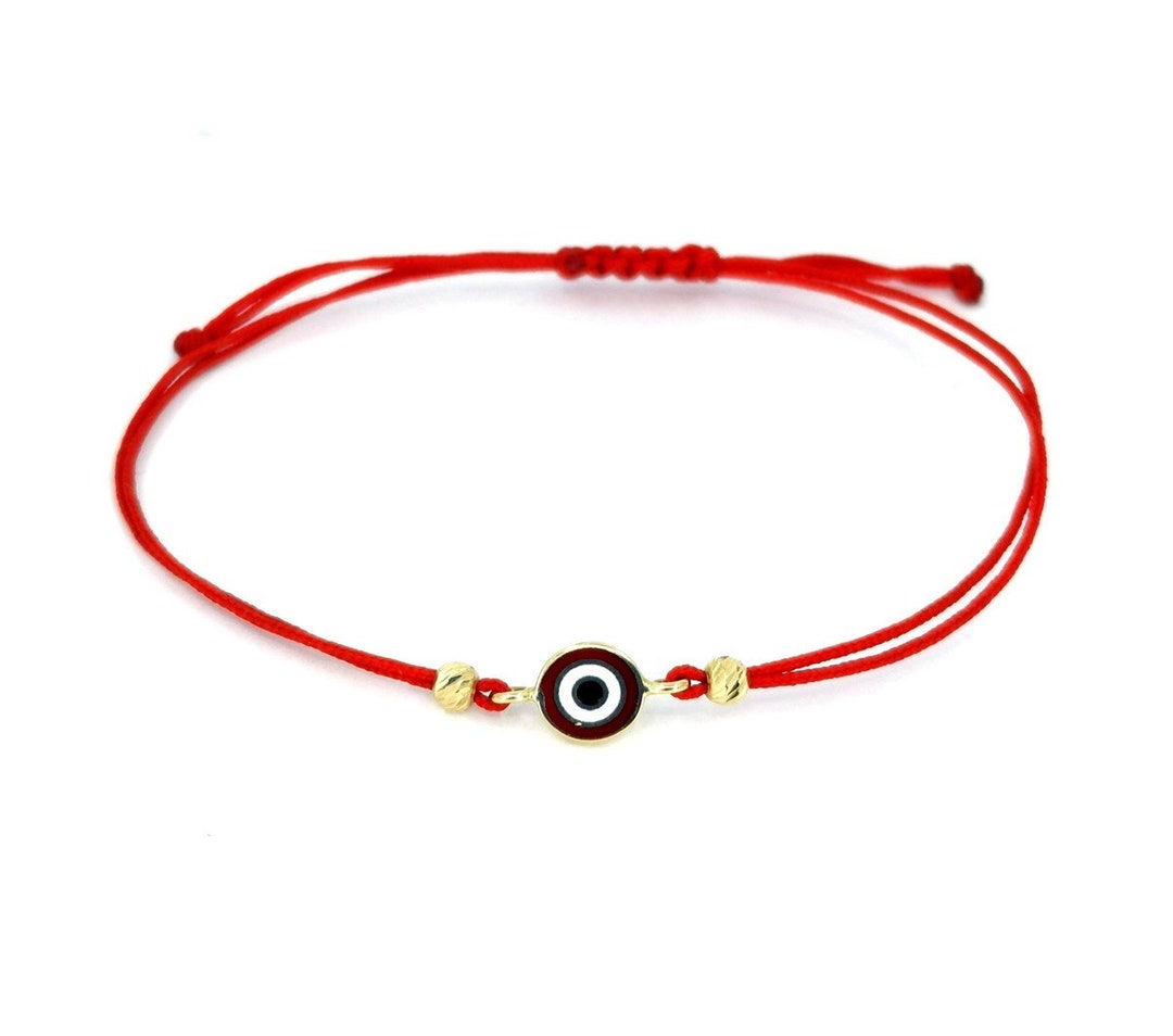 14K Gold String Bracelet/ Knitted String Bracelet/minimalist Etsy