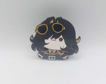 CoreOfMidas - Moving fidget toy hard enamel pin | Wiggle pin | Glow-in-the-dark