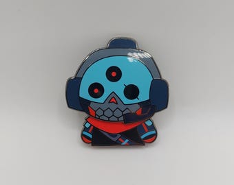 Skullvolver - Moving fidget toy hard enamel pin | Wiggle pin
