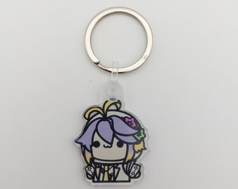 NijisanjiEN ILUNA wiggle - Aster Arcadia - Acrylic keychain