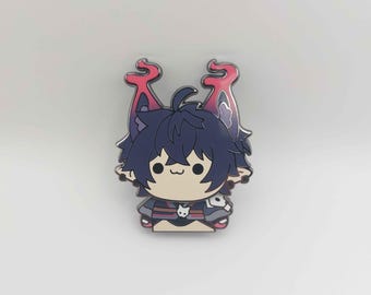 Shizu - Moving fidget toy hard enamel pin | Wiggle pin