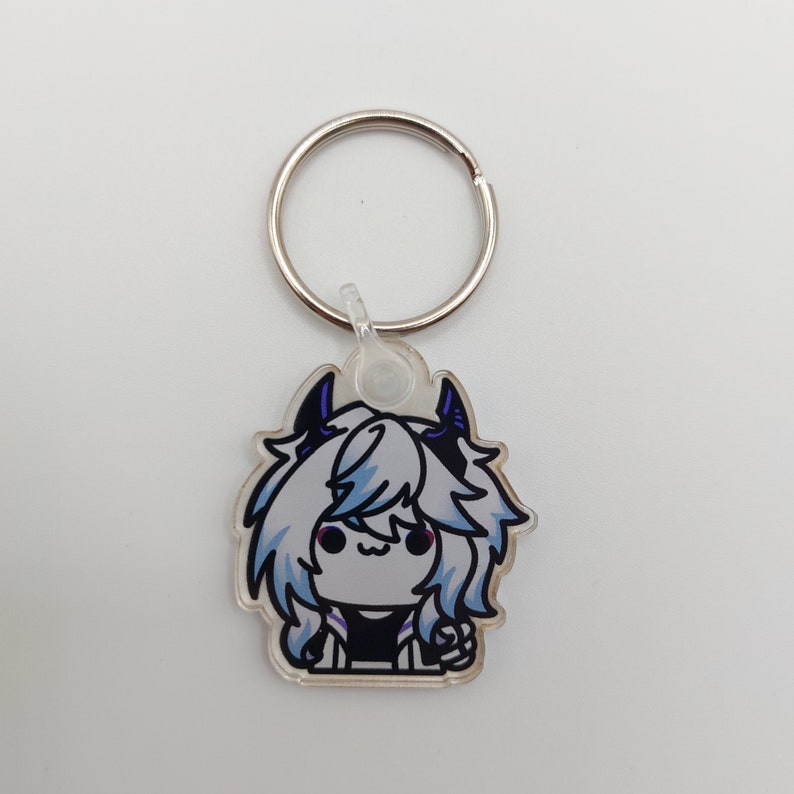 Vtuber wiggle Violet Alberais Acrylic keychain image 1