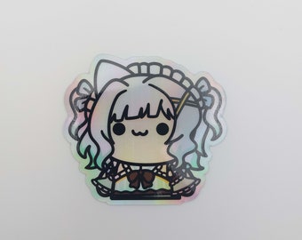 Vtuber wiggle - Maid Mint - Holographic sticker