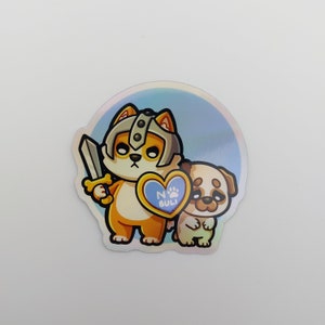 Holographic Anti-Bullying Corgi sticker Previous member reward November 2023 image 2