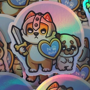 Holographic Anti-Bullying Corgi sticker Previous member reward November 2023 image 4