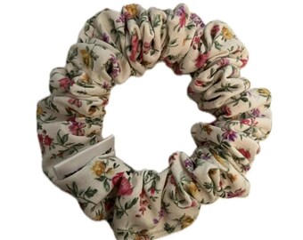 Mini Floral Cotton Scrunchies