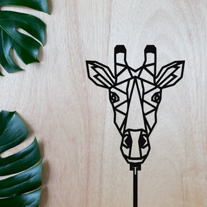 Giraffe Geometric Indoor Houseplant Trellis or Decoration | 3D printed, multiple colors | Plant | Planter | Flowers
