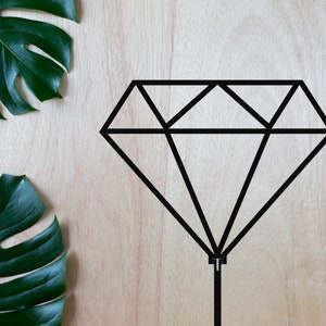 Diamant Zimmerpflanze Spalier oder Dekoration | 3D gedruckt, mehrere Farben | Pflanzen | Überpflanzung | Blumen