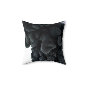 Black and White Throw Pillow | 14x14 Square Pillow| Throw pillow | Couch Pillow | Bedroom Pillow | Abstract Throw Pillow | Black and White