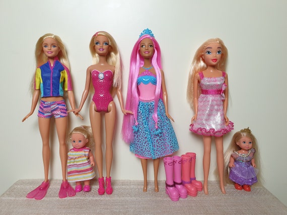 Lot Dolls Barbie Dolls Mattel Dolls Hair Kingdom Etsy