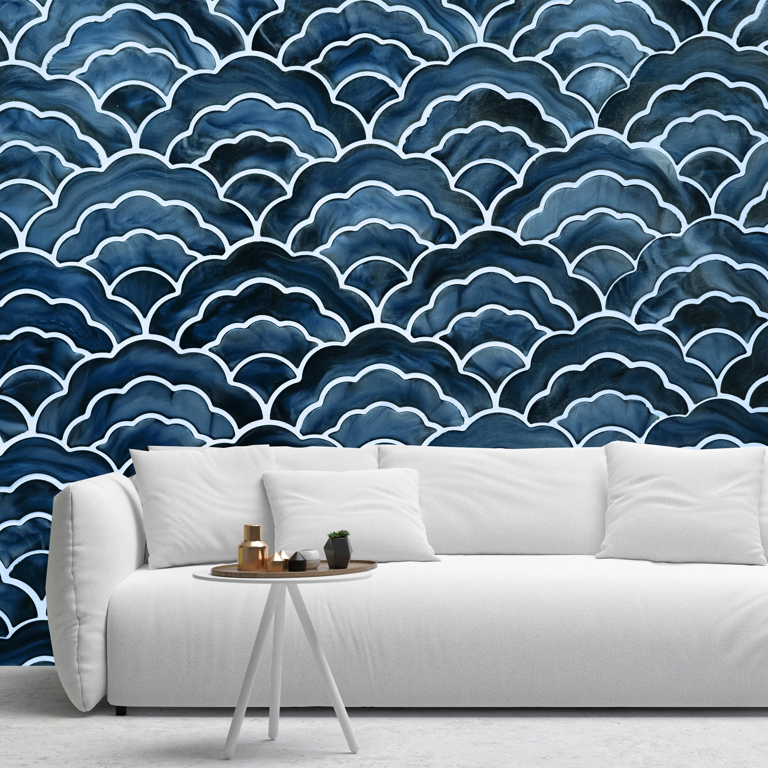 Blue Interior Wallpaper Texture