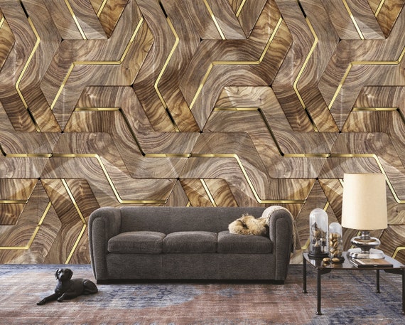 Wood Design Digital Print Wallpaper With High Quality - Etsy Australia