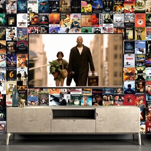 Movie Posters Digital Print Wallpaper, Wall Coverings, Peel and Stick - Non Woven Movie Posters, Movie Collage