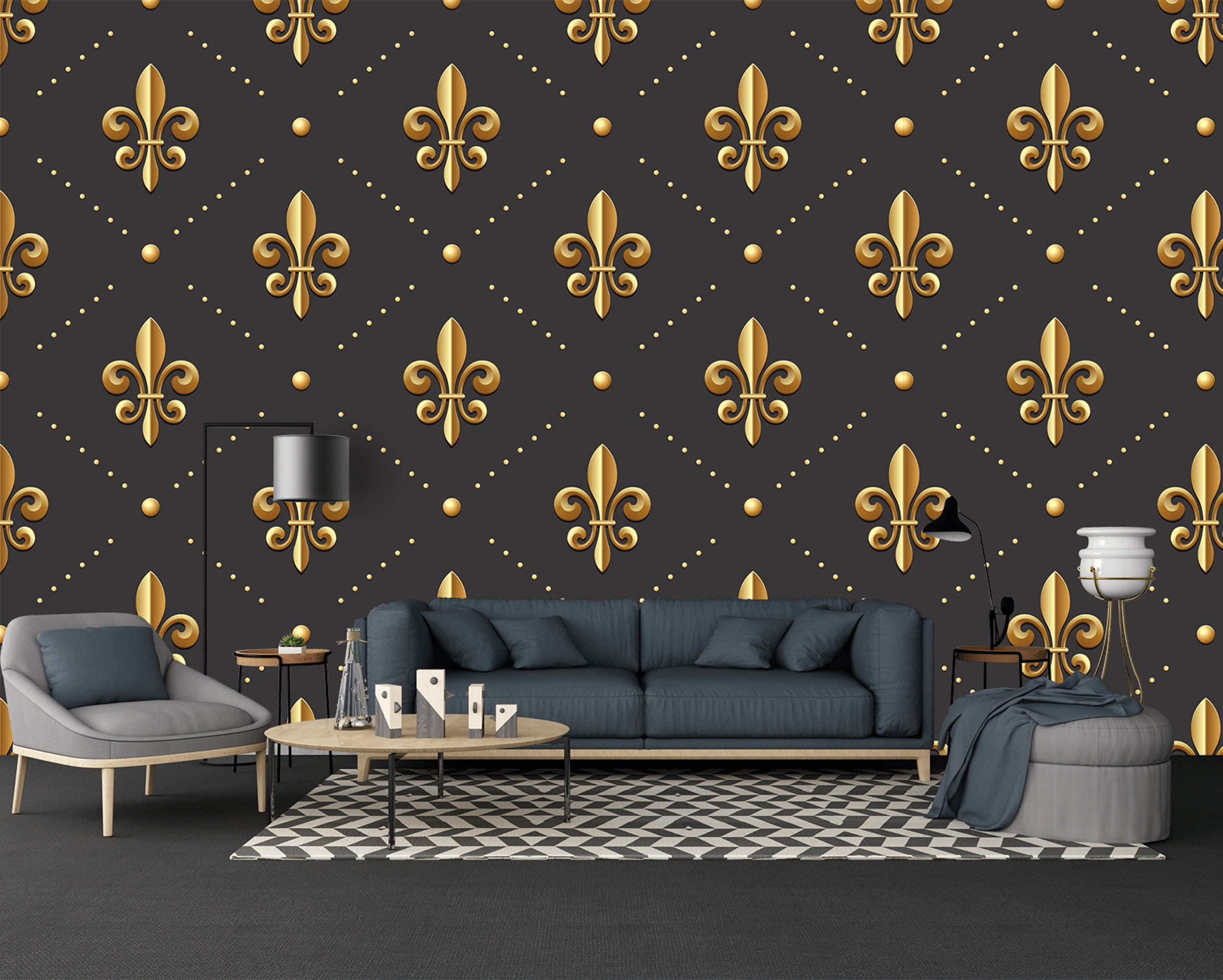 Fleur de lis sofa deals