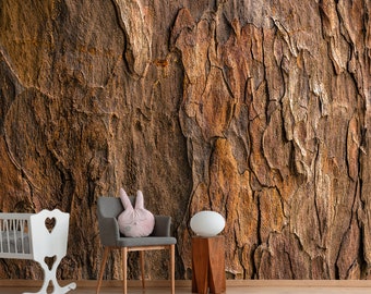 Tree Bark Wallpaper - Etsy
