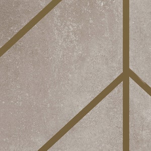 Gold Lines on Dirty Beige Plaster Texture, Wallpaper Peel and Stick Non ...