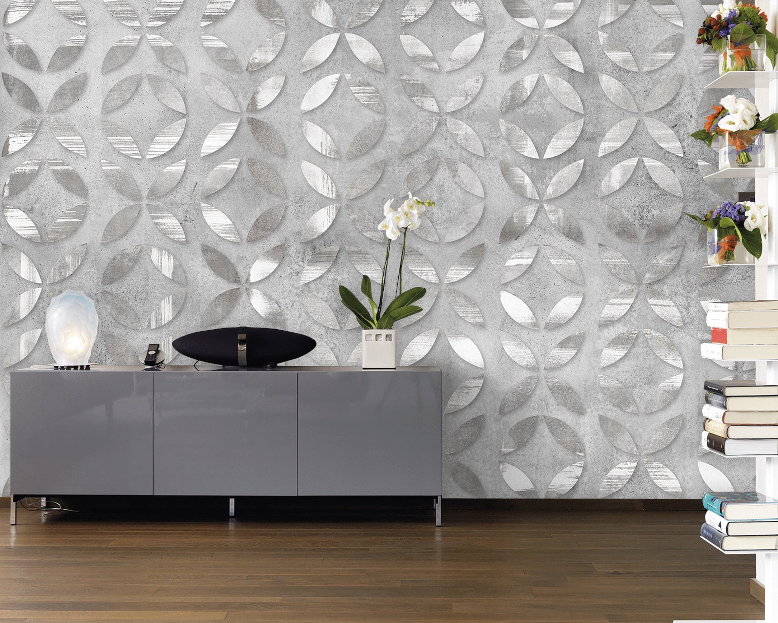 Buy Silver Modern Leaf Pattern Digital Quality Print Wallpaper Online in India - Etsy Buy Silver Modern Leaf Pattern Digital Quality Print Wallpaper Online in India - Etsy