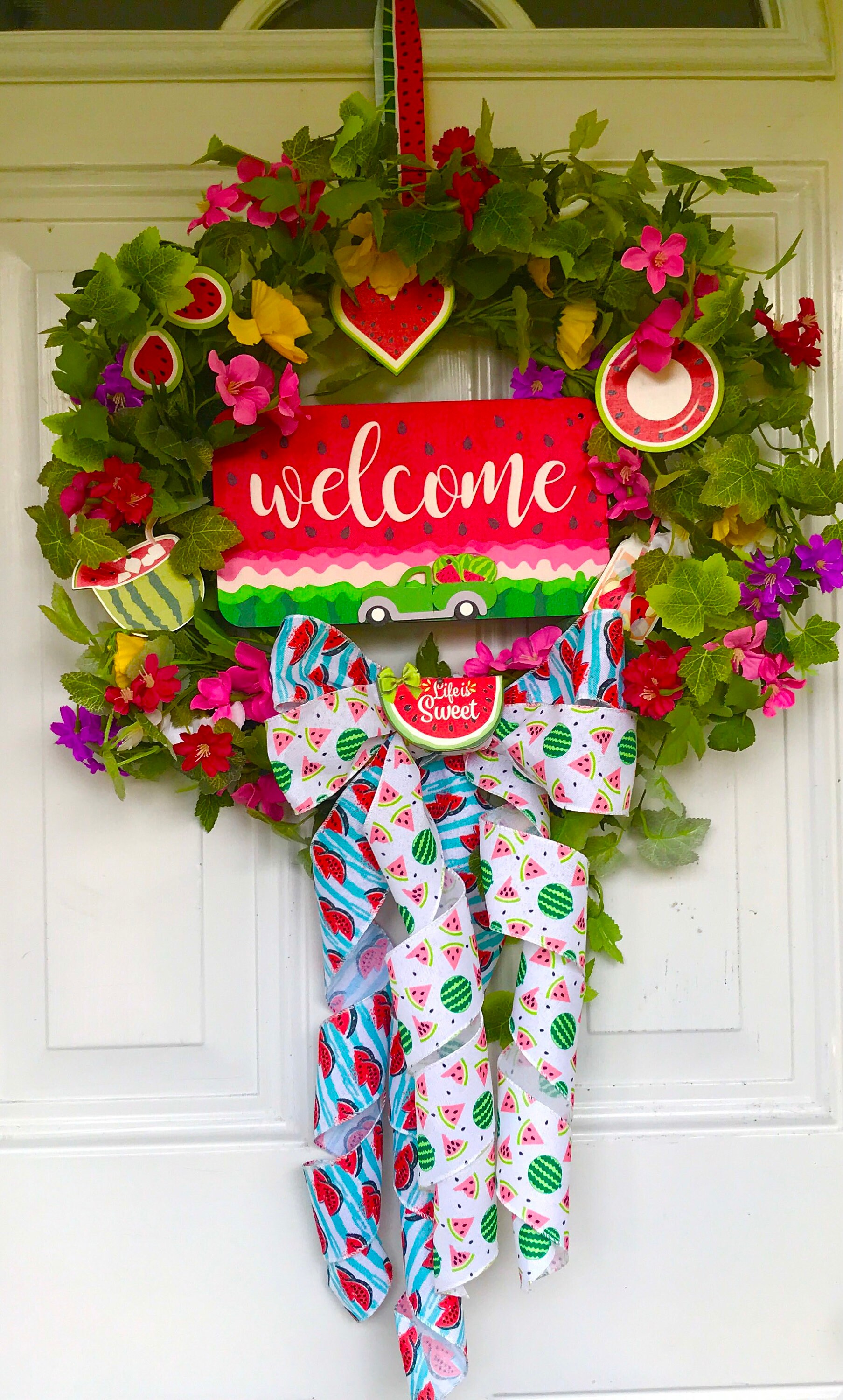 Watermelon Welcome Wagon Wreath