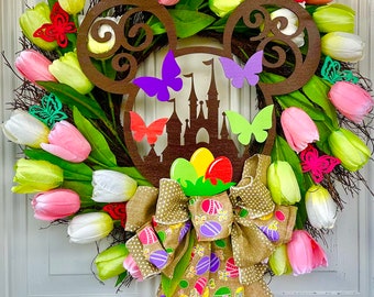 Happiest Place on Earth Easter Wreath