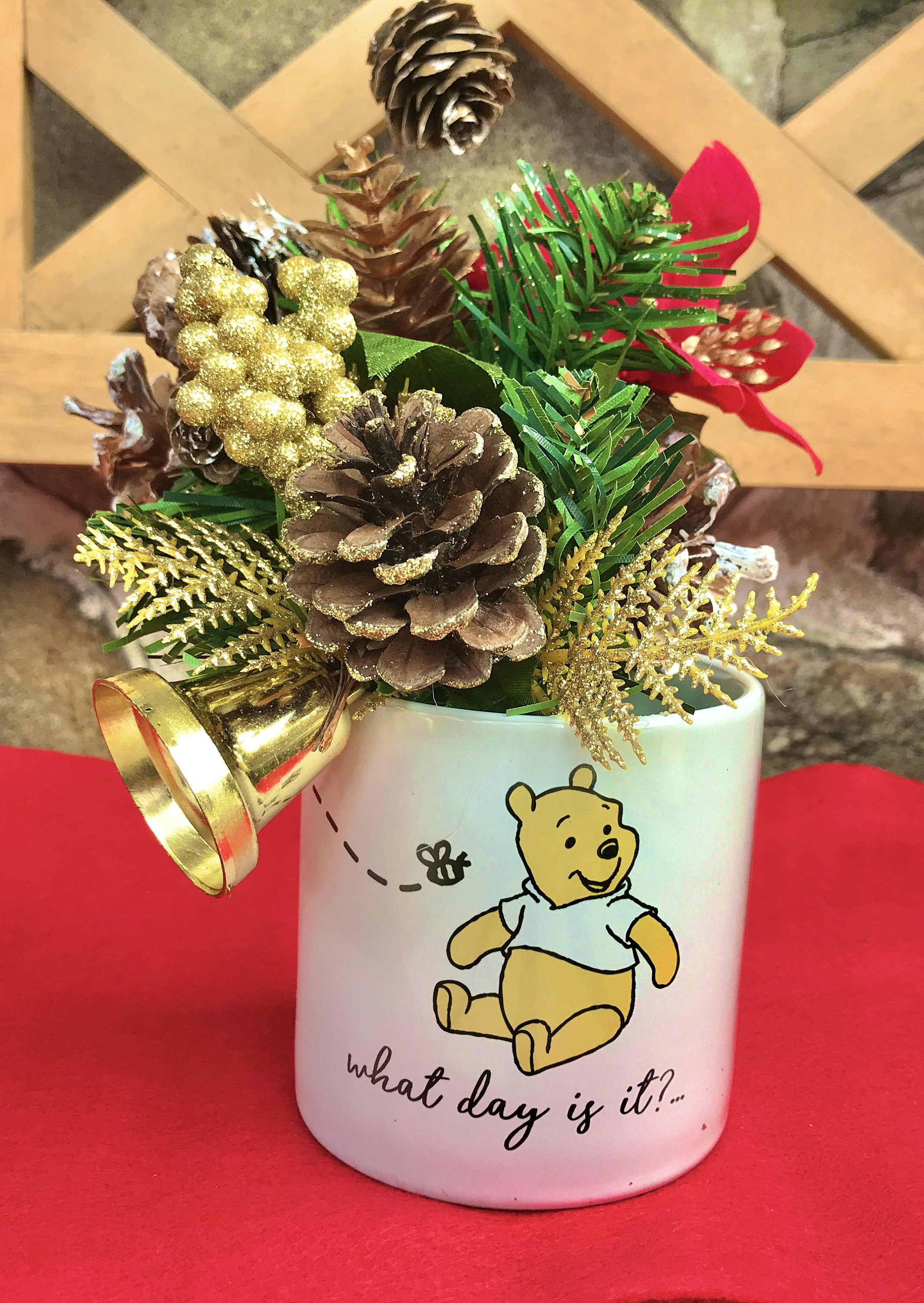 Winnie the Pooh Trio Christmas Planter Set - Etsy