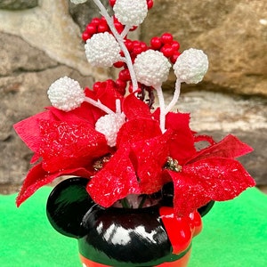 Mini Minnie Sparkling Red Poinsettia Bouquet     Great gift idea!   Ships next business day!       25% off with PROMO CODE:  DISNEY25