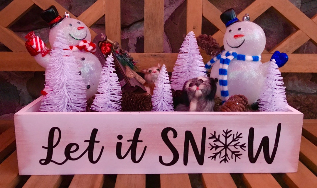 Let It Snow Winter Scene - Etsy