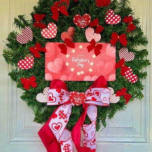 Hearts and Bows Valentine’s Day Wreath