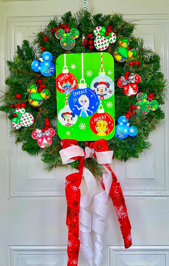 Celebrating Disney100 Christmas Wreath - Etsy
