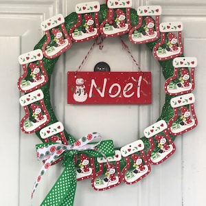 Stockings are Hung Christmas Wreath