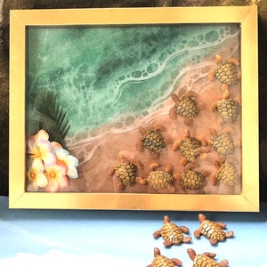 Baby Turtles First Steps Shadow Box