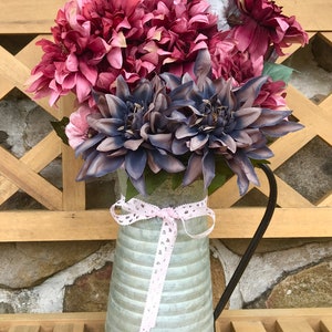 Vintage Dahlia Fall Floral Arrangement