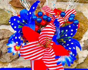 Stars and Stripes Patriotic Bouquet          Ships tomorrow!