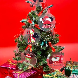 Mickey Mouse Tabletop Christmas Tree                                 Free tree skirt and train with purchase of tree!