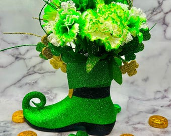 St.Patrick’s Day Leprechaun’s Boot Floral Decor
