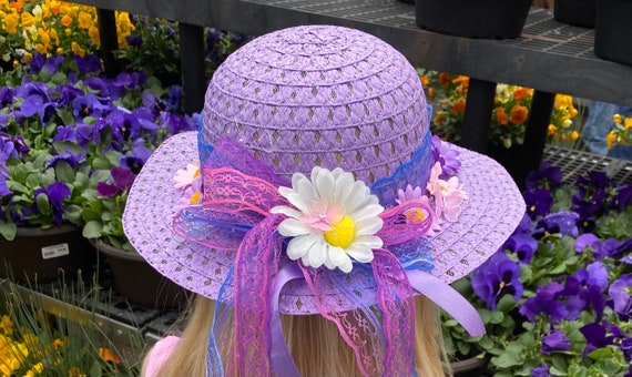 Custom Designed Easter Bonnet With Coordinating Purse and  display picture 2
