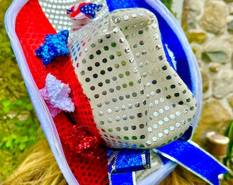 Patriotic Sequin Cowboy Hat