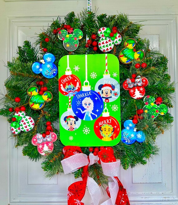 Celebrating Disney100 Christmas Wreath XMASINJULY50OFF Etsy