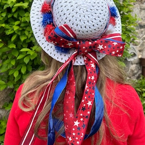 Girl’s Patriotic Straw Hat                  Ships tomorrow!