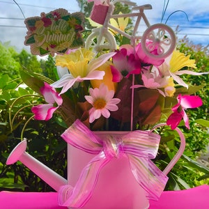 Watering Can Summer Floral Bouquet
