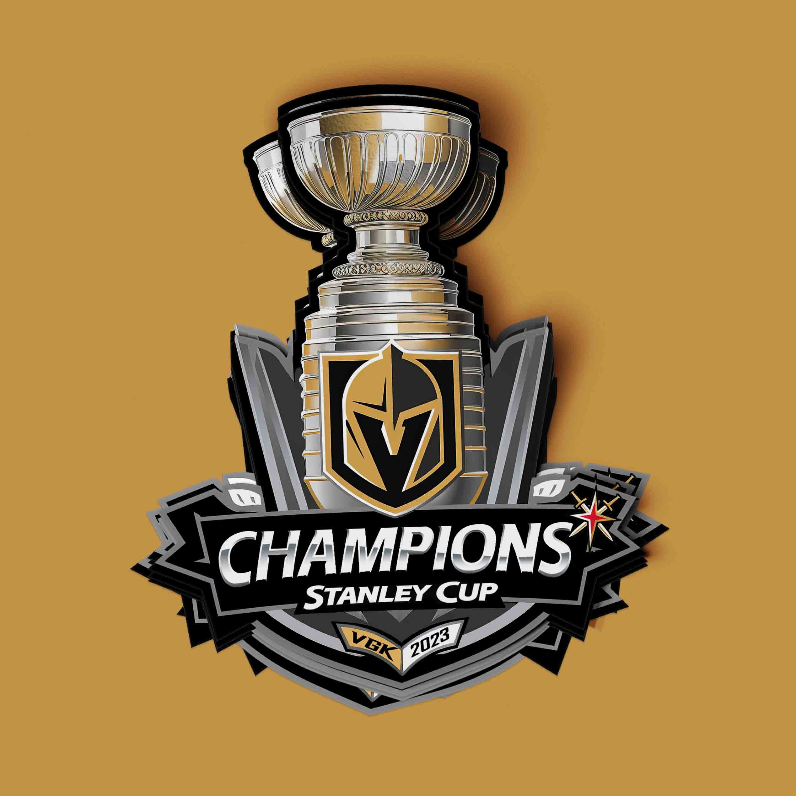 Vegas Golden Knights 2023 Stanley Cup Champions 17 Acrylic Plaque