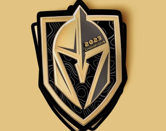 Vibrant Vegas Golden Knights Champion Decal 2023 Stanley Cup Stickers VGK Vegas Knights Sticker FREE SHIPPING