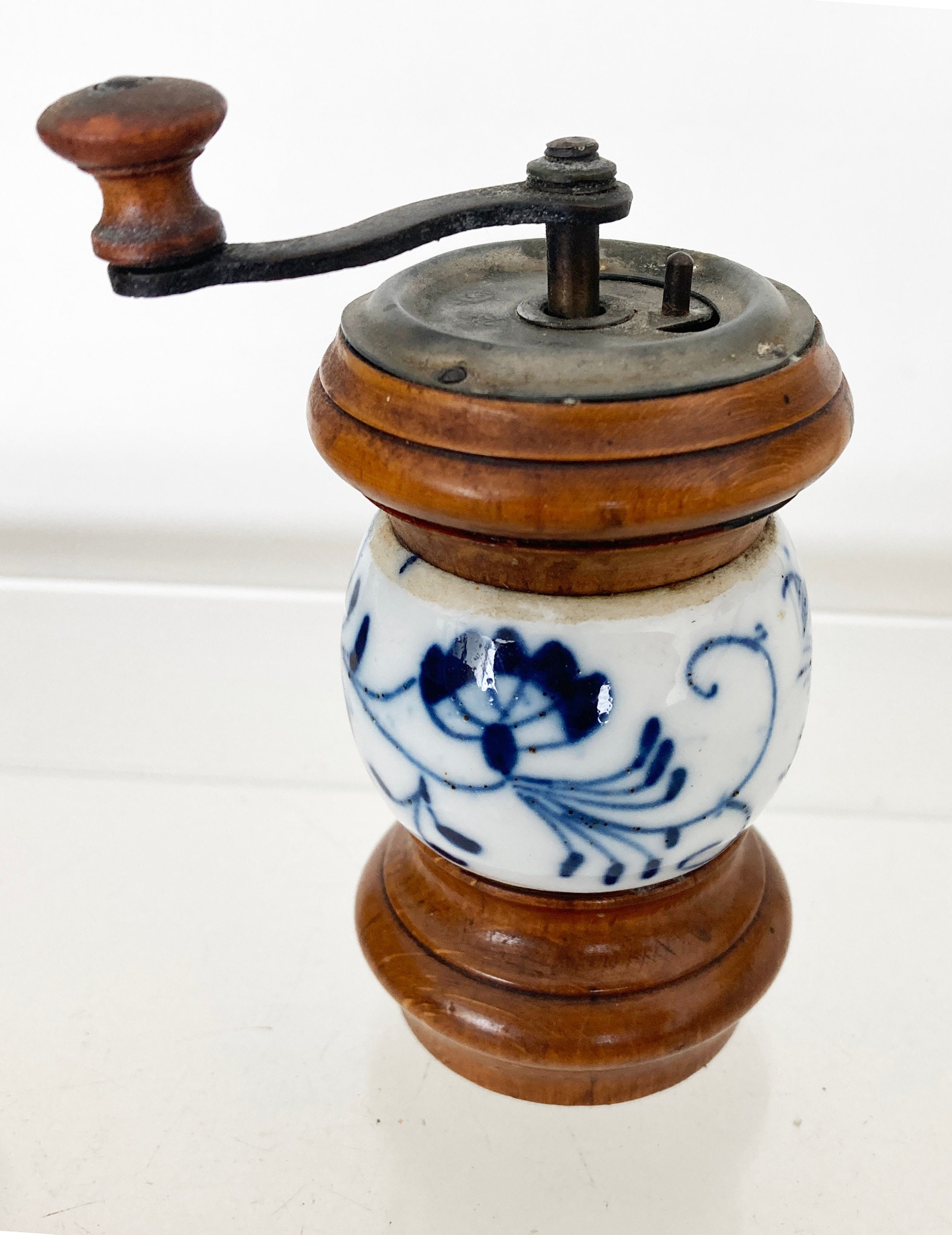 German, Antique, Wood and Meissen Porcelain, 10 Cm High - Etsy