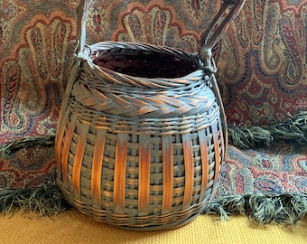 Great Antique Ikebana Basket