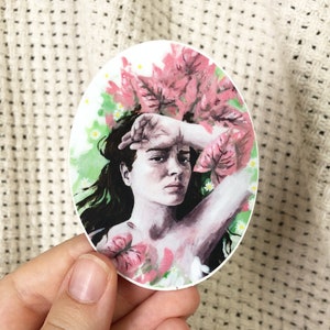 Adesivo Miss Rosie - Adesivo de vinil oval